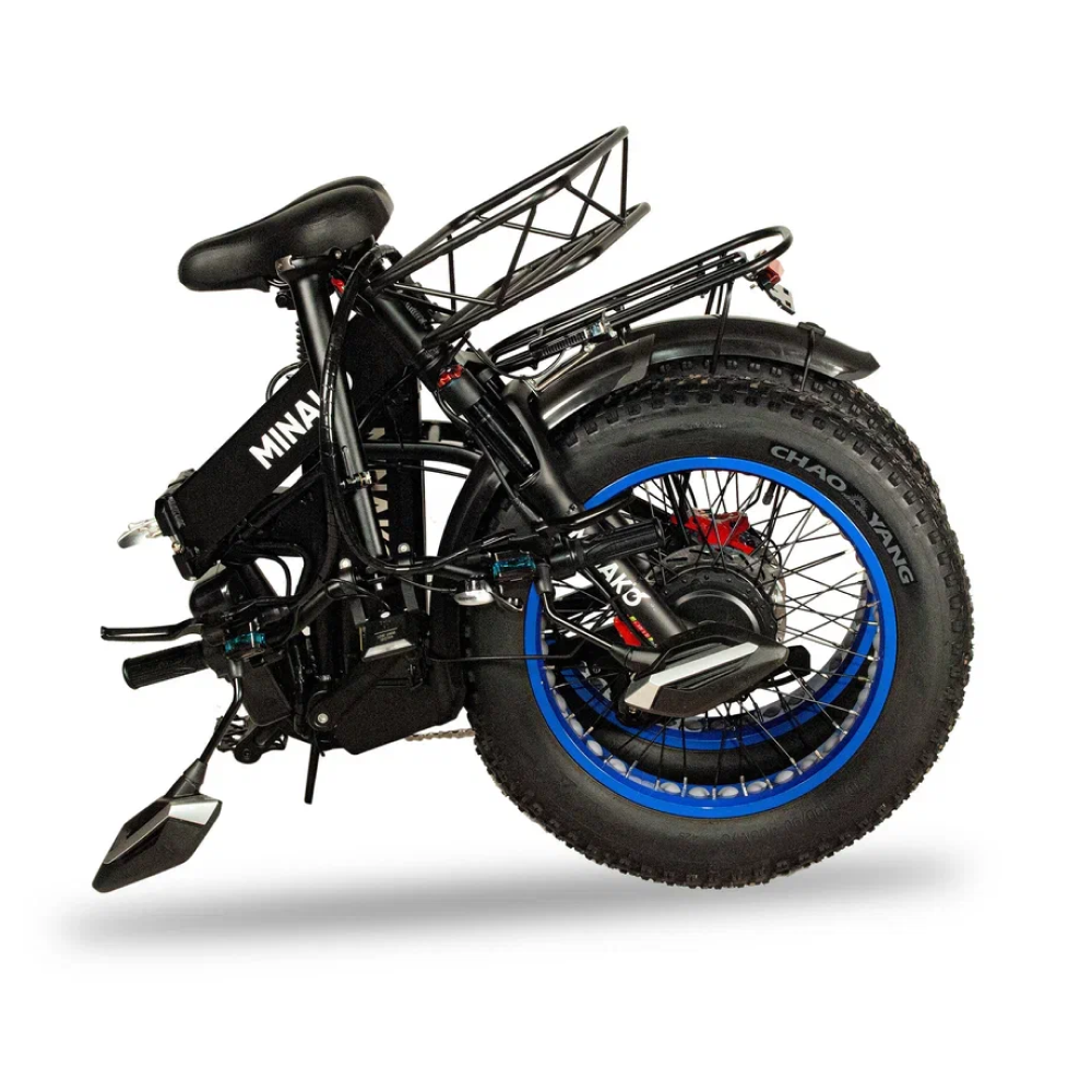 Электровелосипед Minako F10 Dual синий гидравлика 3