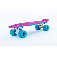 Пенни борд Fish Skateboards Pink/Blue 22.5" - Розово/Синий