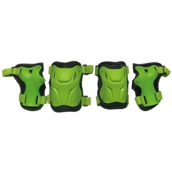 Набор защиты Tech Team Safety line 800, цвет зеленый (размер L)